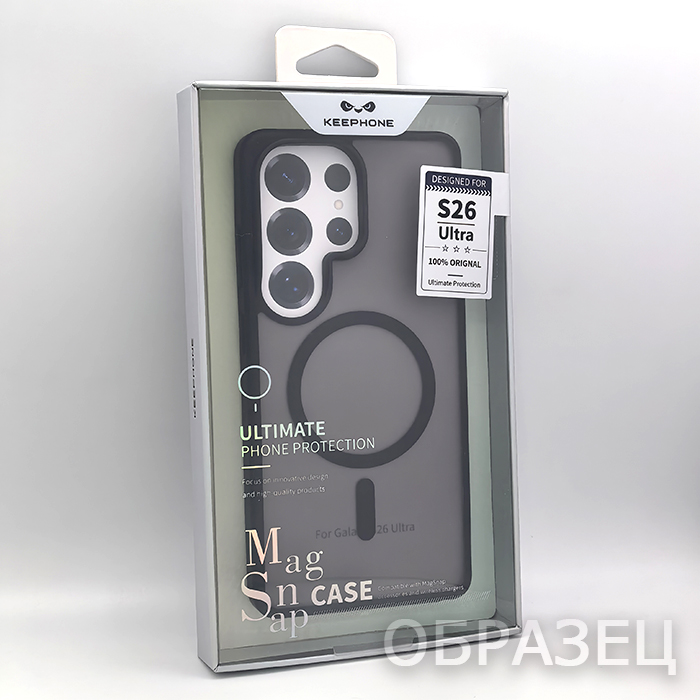 Samsung S26 Ultra. Накладка, Keephone MAGSNAP, черный