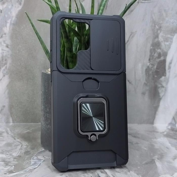 Samsung S26 Ultra. Накладка, RIC Armor Camera Card Ring, черный