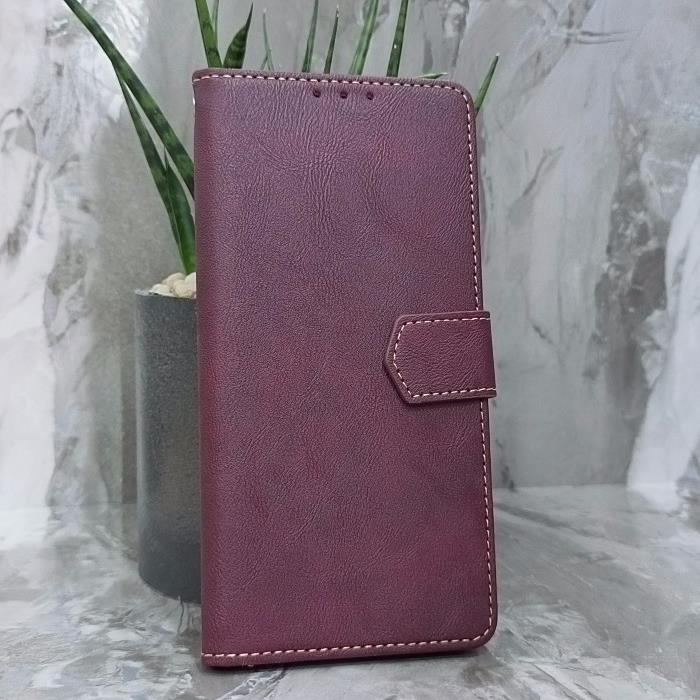 Huawei Honor X8d. Книжка, Classic Simple Leather, бордовый