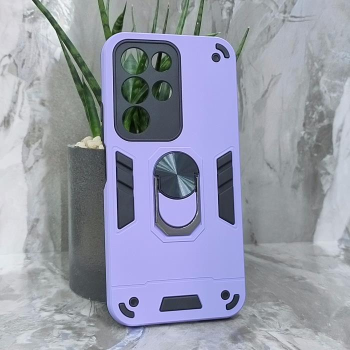 Realme C85. Накладка, Shield Ring, сиреневый
