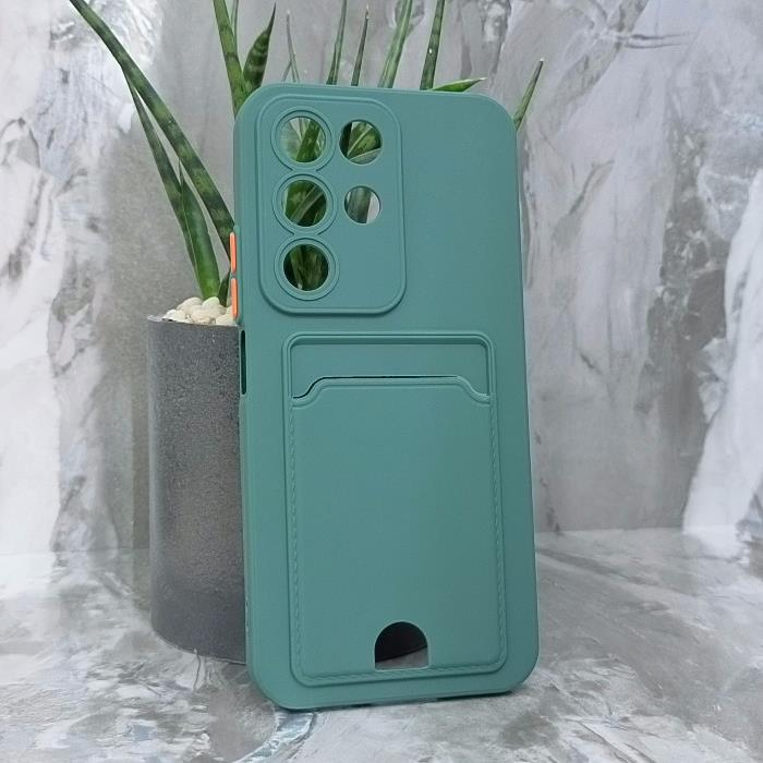 Realme C85. Накладка, New Slim Card, темно-зеленый