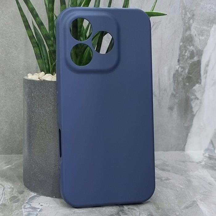 Huawei Honor 600 Lite. Накладка, Silicone Cover, темно-синий