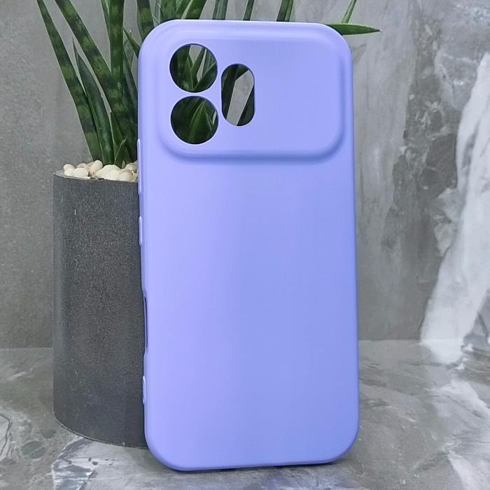 Huawei Honor 600. Накладка, Silicone Cover, сиреневый