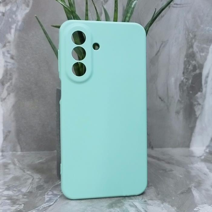 Samsung A27. Накладка, Silicone Cover, мятный