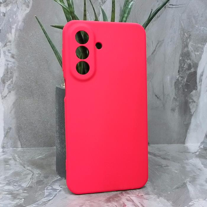 Samsung A27. Накладка, Silicone Cover, красный