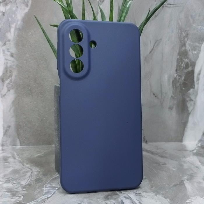 Samsung A27. Накладка, Silicone Cover, темно-синий