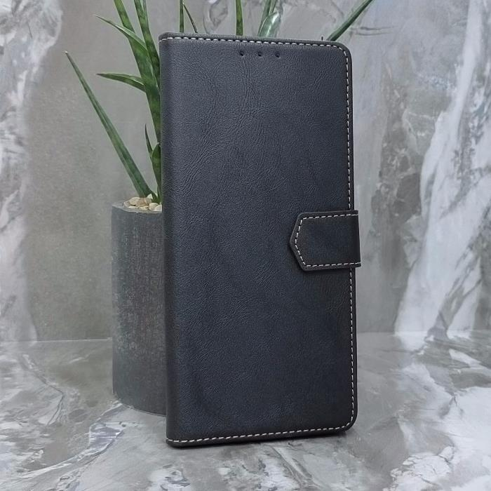 Xiaomi Redmi Note 17. Книжка, Classic Simple Leather, черный