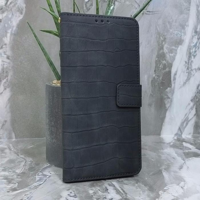 Xiaomi Redmi Note 17. Книжка, Classic Croc Leather, черный