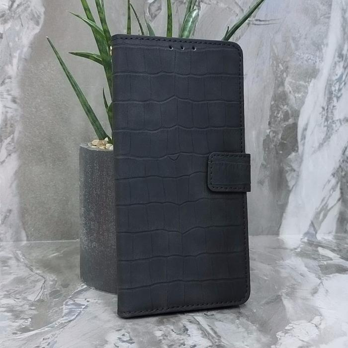 Xiaomi Redmi Note 17 Pro 5G. Книжка, Classic Croc Leather, черный
