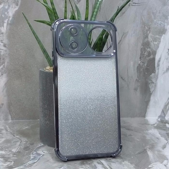Huawei Nova 16 5G. Накладка, Heavy Armor TPU, вкладка с блестками, черные края