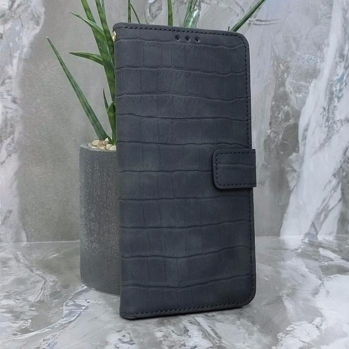 Xiaomi Redmi 17C. Книжка, Classic Croc Leather, черный