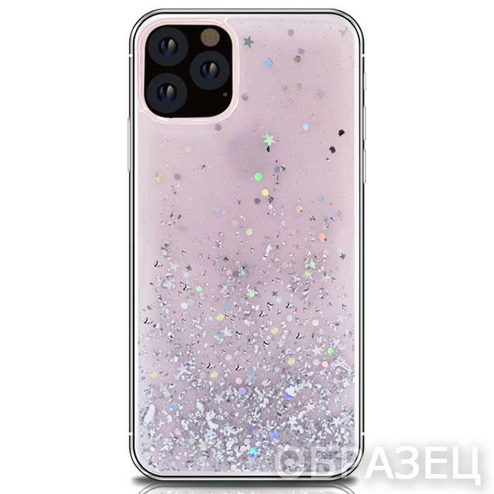 iPhone 6 Plus/6s Plus. Накладка, Epoxy Glitter, розовый