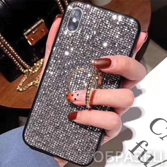 iPhone 6/6s. Накладка, Sparkle Ring, серебристый