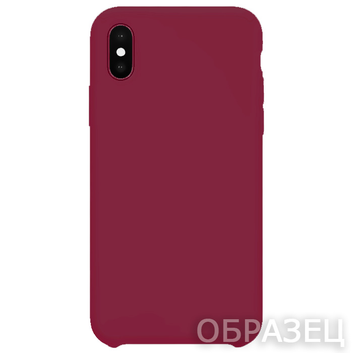 iPhone 7 Plus/8 Plus. Накладка, Silicone (без лого), винный