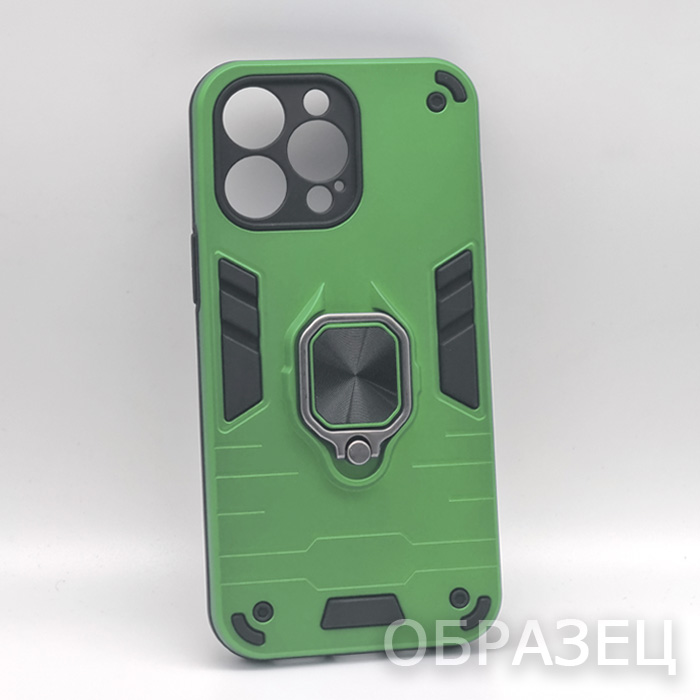 iPhone 7/8. Накладка, New Hybrid Armor Ring, противоударный, зеленый