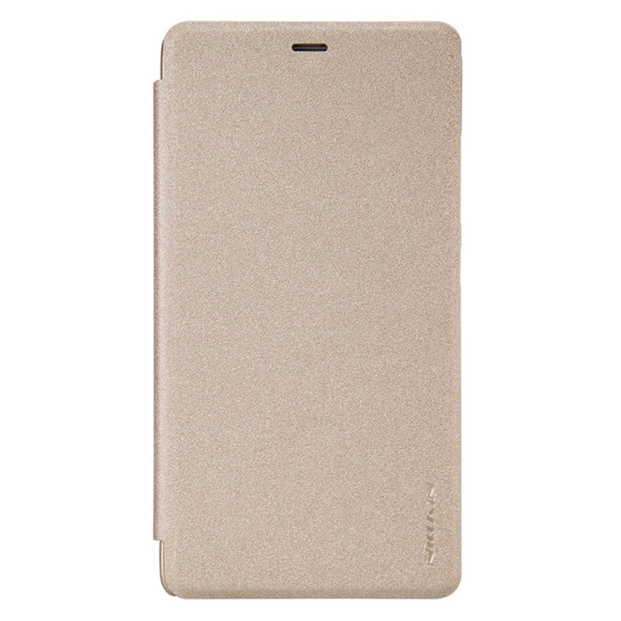 Huawei Honor 8 Lite. Книжка, Nillkin, пластик, золотой