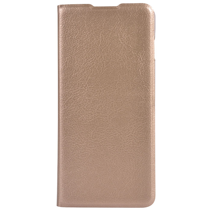Samsung S6 Edge. Книжка, экокожа, пластиковая вкладка, золотой