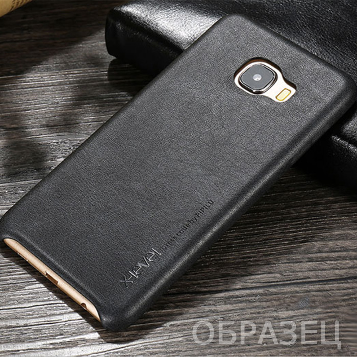 Samsung A7 2017. Накладка, X-Level PU, черный