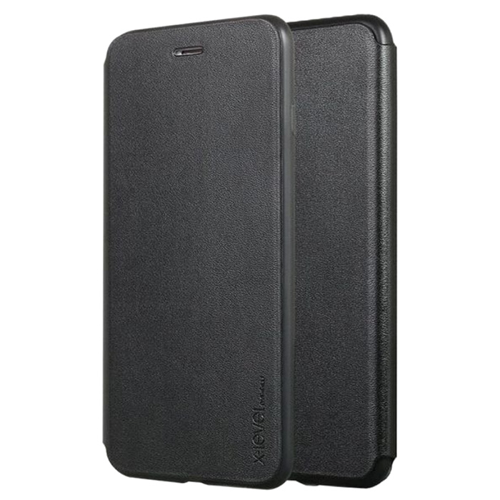 Samsung J7 2017. Книжка, X-Level Slim, черный