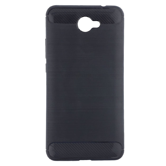 Huawei Y7. Накладка, силикон, Rugged Armor, черный