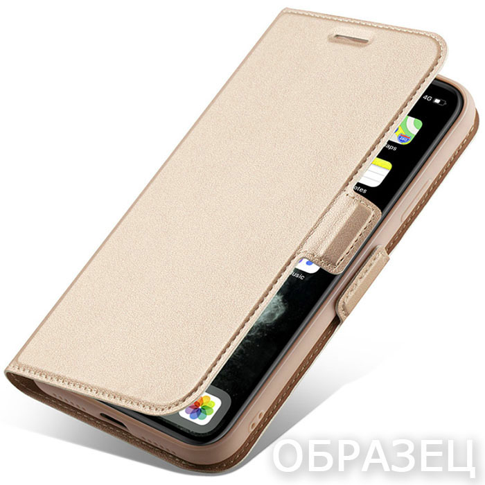 Samsung A8 (2018). Книжка, Aunote, золотой
