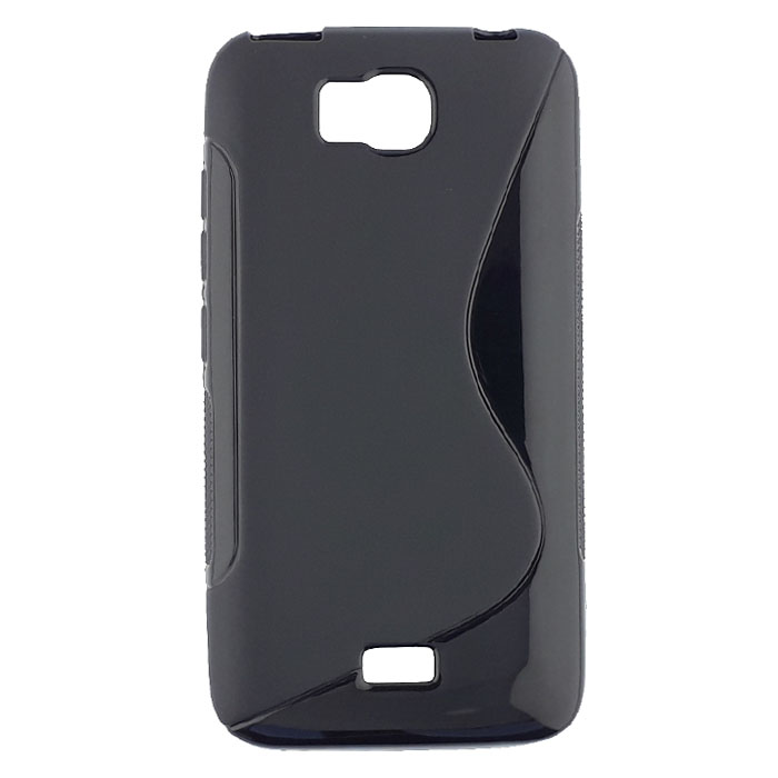 Huawei Y541. Накладка, силикон, тип S, черный