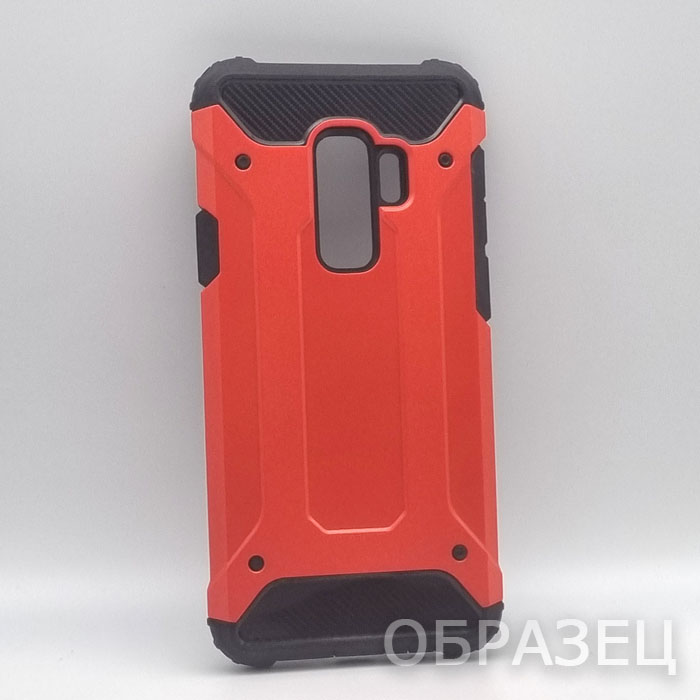 Samsung S9 Plus. Накладка, противоударный, тип 4, красный