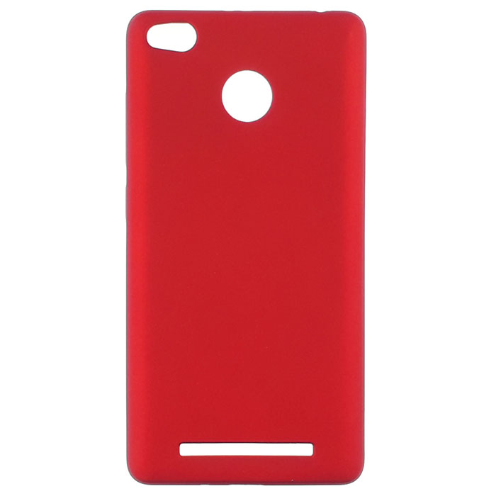 Xiaomi 3x. Накладка, силикон, Soft touch, красный