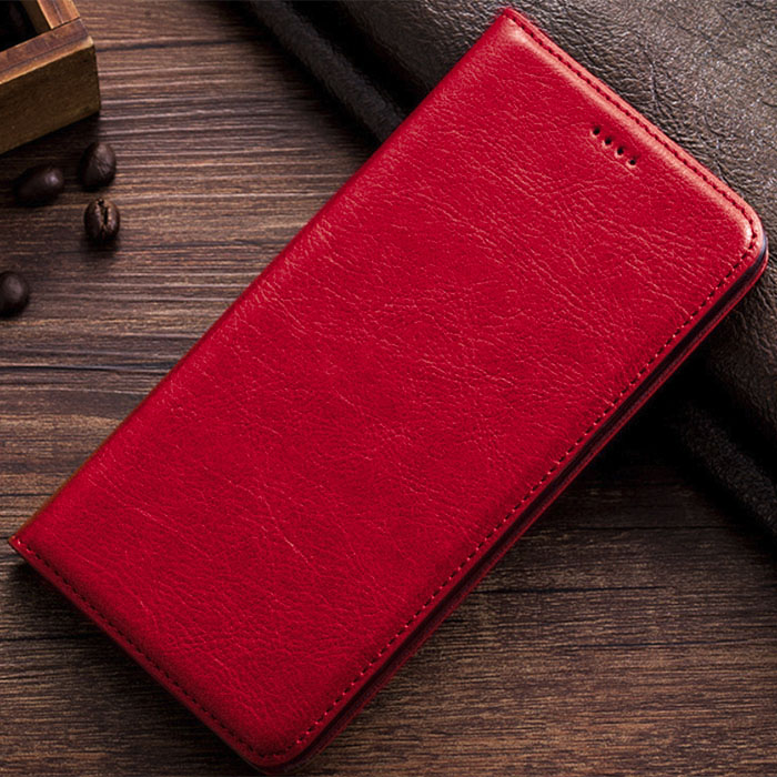 Xiaomi 3x. Книжка, Simply Leather, красный