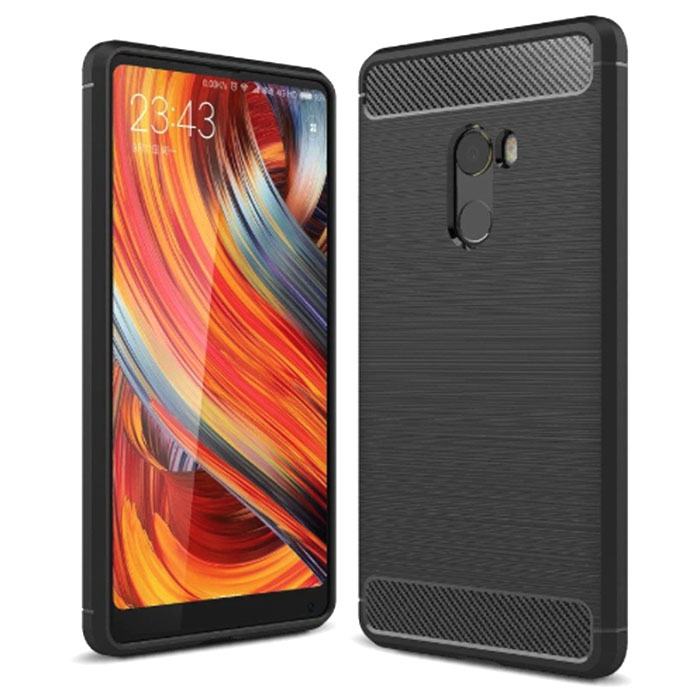 Xiaomi Mix 2. Накладка, силикон, Rugged Armor, черный