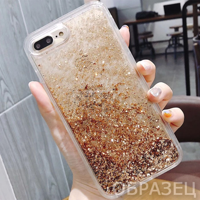 Huawei P20 Lite. Накладка, силикон, переливающийся, многоугольники золотые