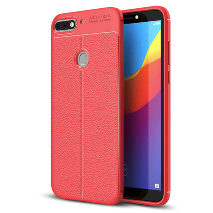 Huawei Honor 7C Pro. Накладка, силикон, Ultimate Experience, красный